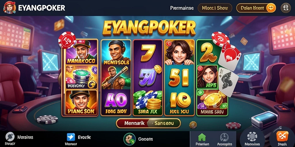 Screenshot utama EYANGPOKER menampilkan gameplay Slot yang seru dan menarik.