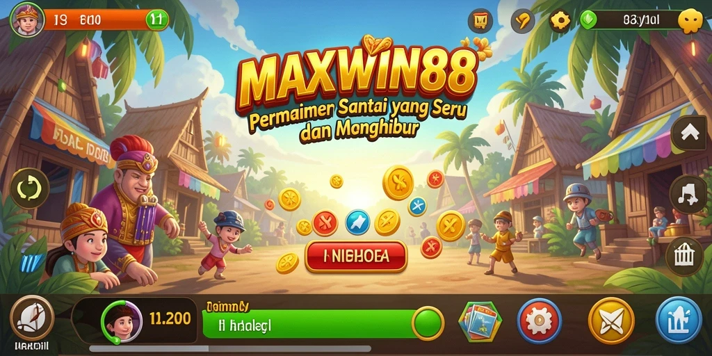 Tampilan gameplay <strong>MAXWIN88</strong> yang menarik dengan tantangan seru.