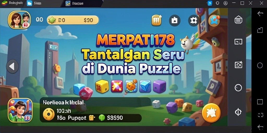 Tampilan gameplay yang menantang dari MERPATI178 dengan teka-teki seru.