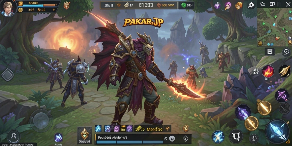 Tampilan seru dari gameplay PAKARJP yang mendebarkan.