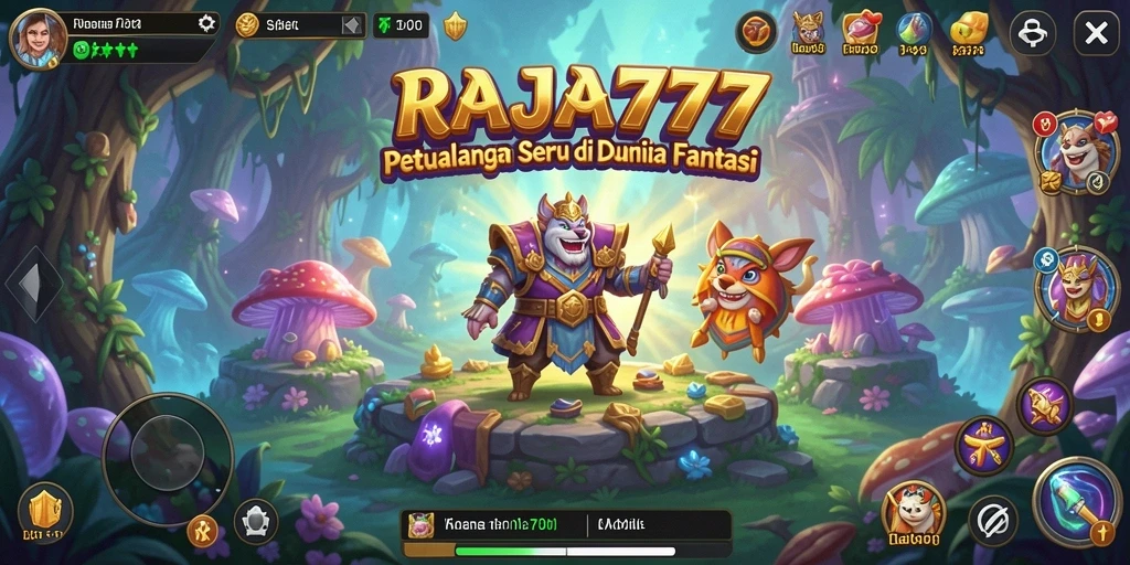 Tangkapan layar RAJA777 menunjukkan gameplay petualangan yang mendebarkan.